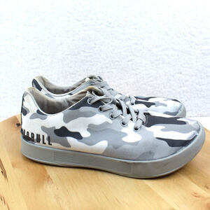 NoBull Sneakers Womens Size 6 Gray Camo Athletic Shoe Minimalist Gym CrossFit
